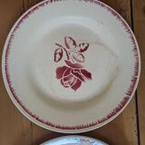 2 Digoin Sarreguemines Rolande dinner plates