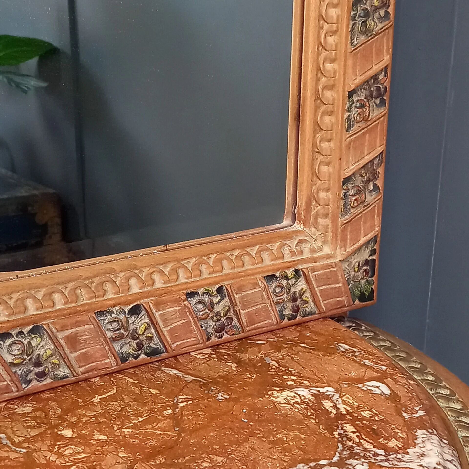 Table console avec miroir