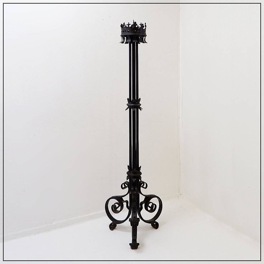 Grand Italian chandelier in wrought iron - 19th century