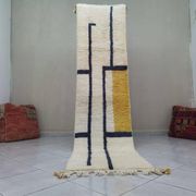Tapis berbere de couloir fait main taille 75x300 cm