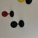 Hooks/coat rack colorful ball from the 50s