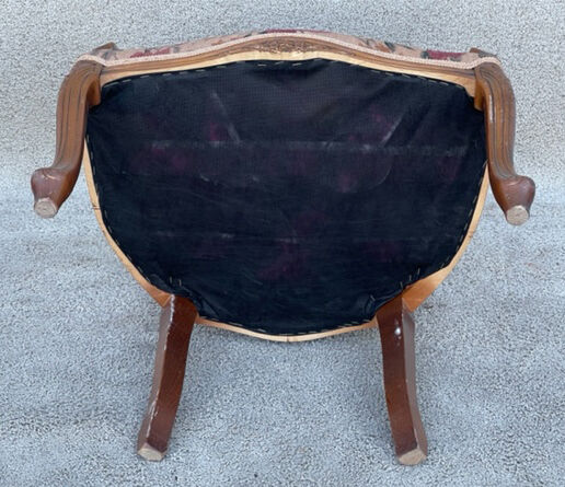 Louis XV style convertible armchair