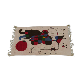 Handmade art deco rug - 143x81cm