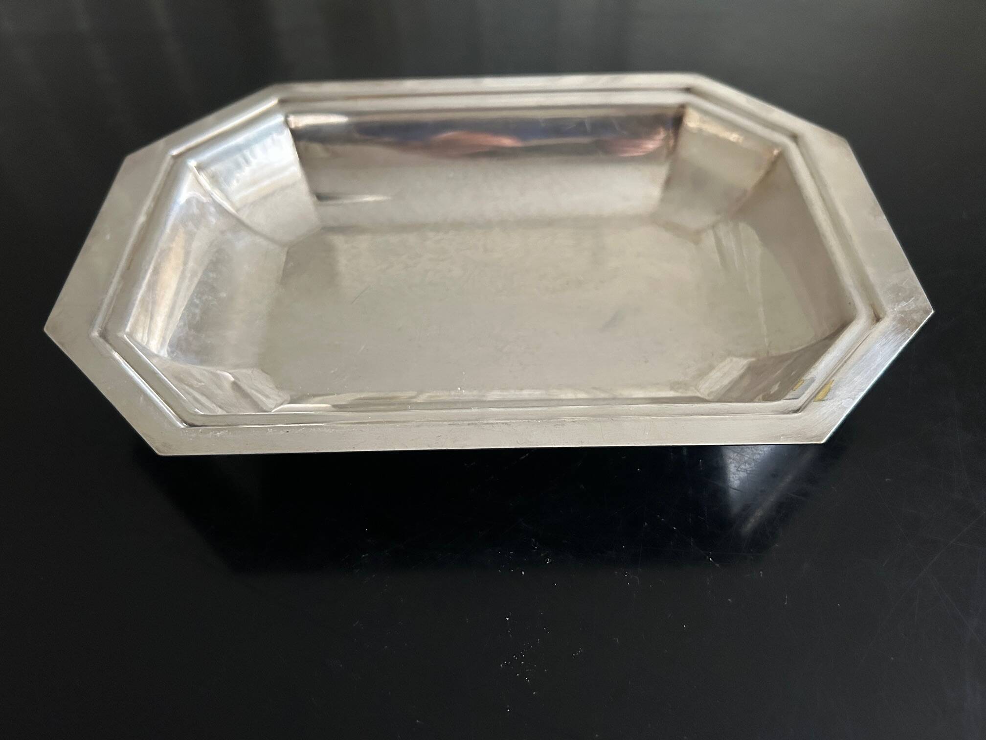 Art Deco silver-plated dish