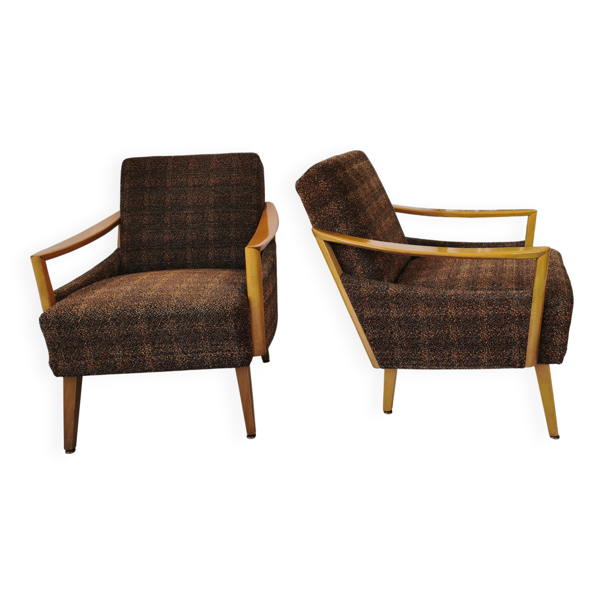 Pair of vintage 60s armchairs