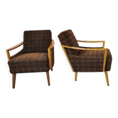 Paire de fauteuils vintage années 60