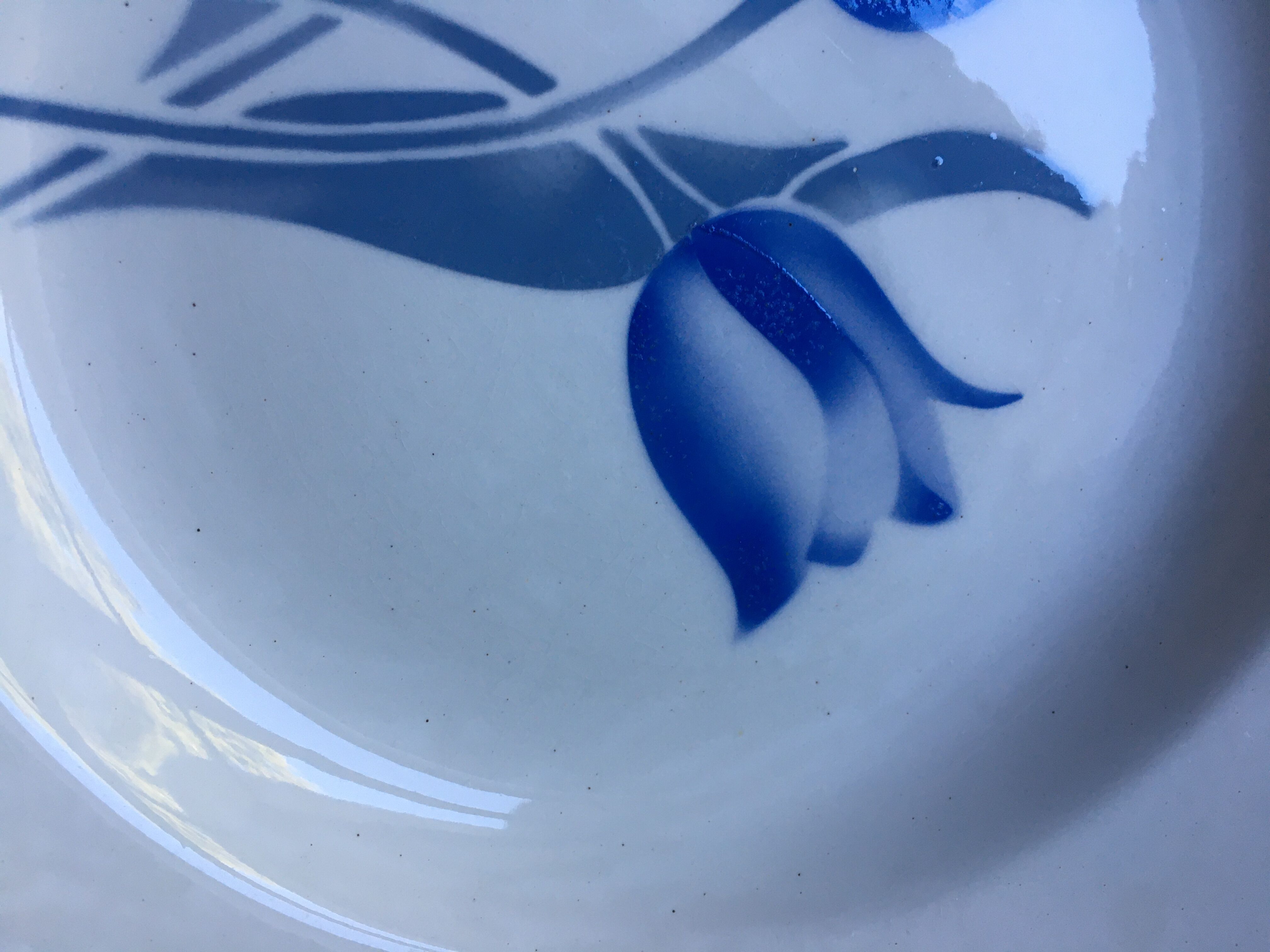 Set of 6 deep plates, Simone Moulin des Loups model