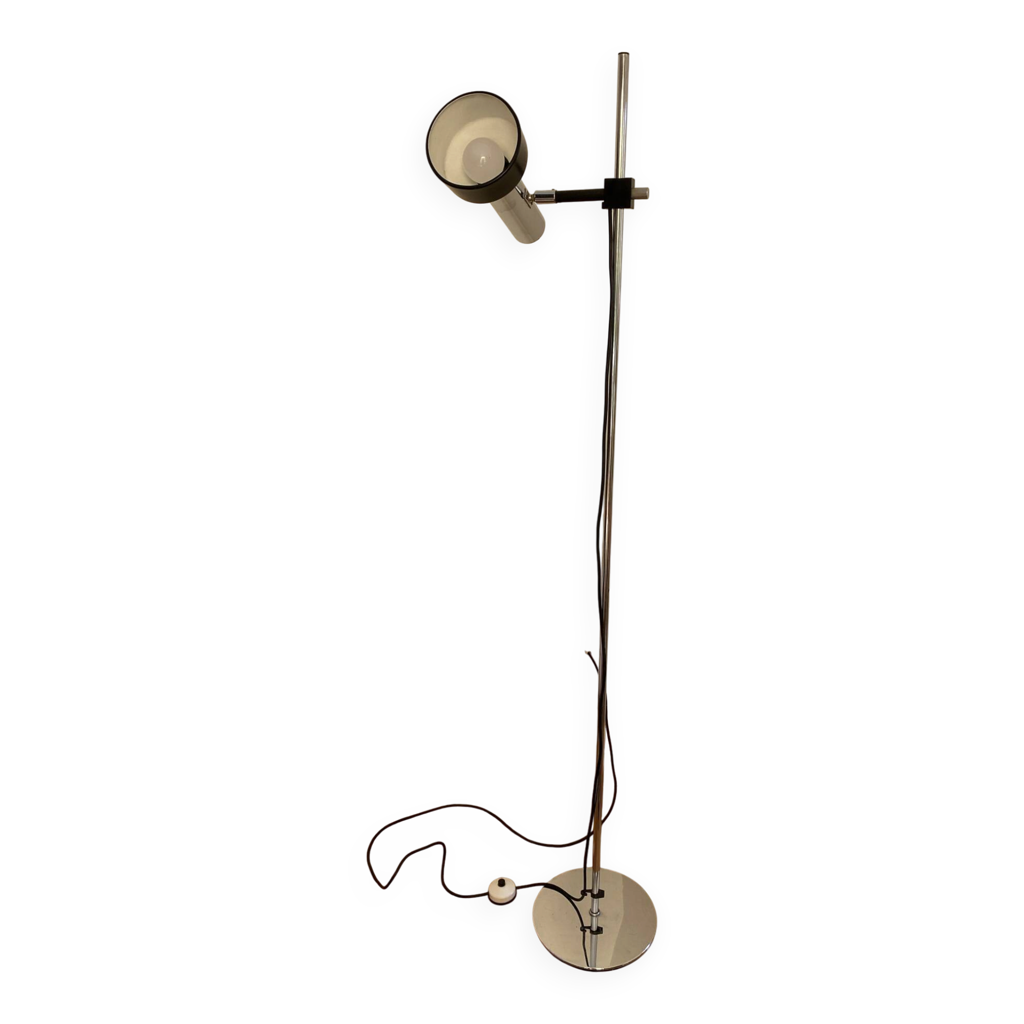 Floor lamp, chrome steel, adjustable, Staff L401