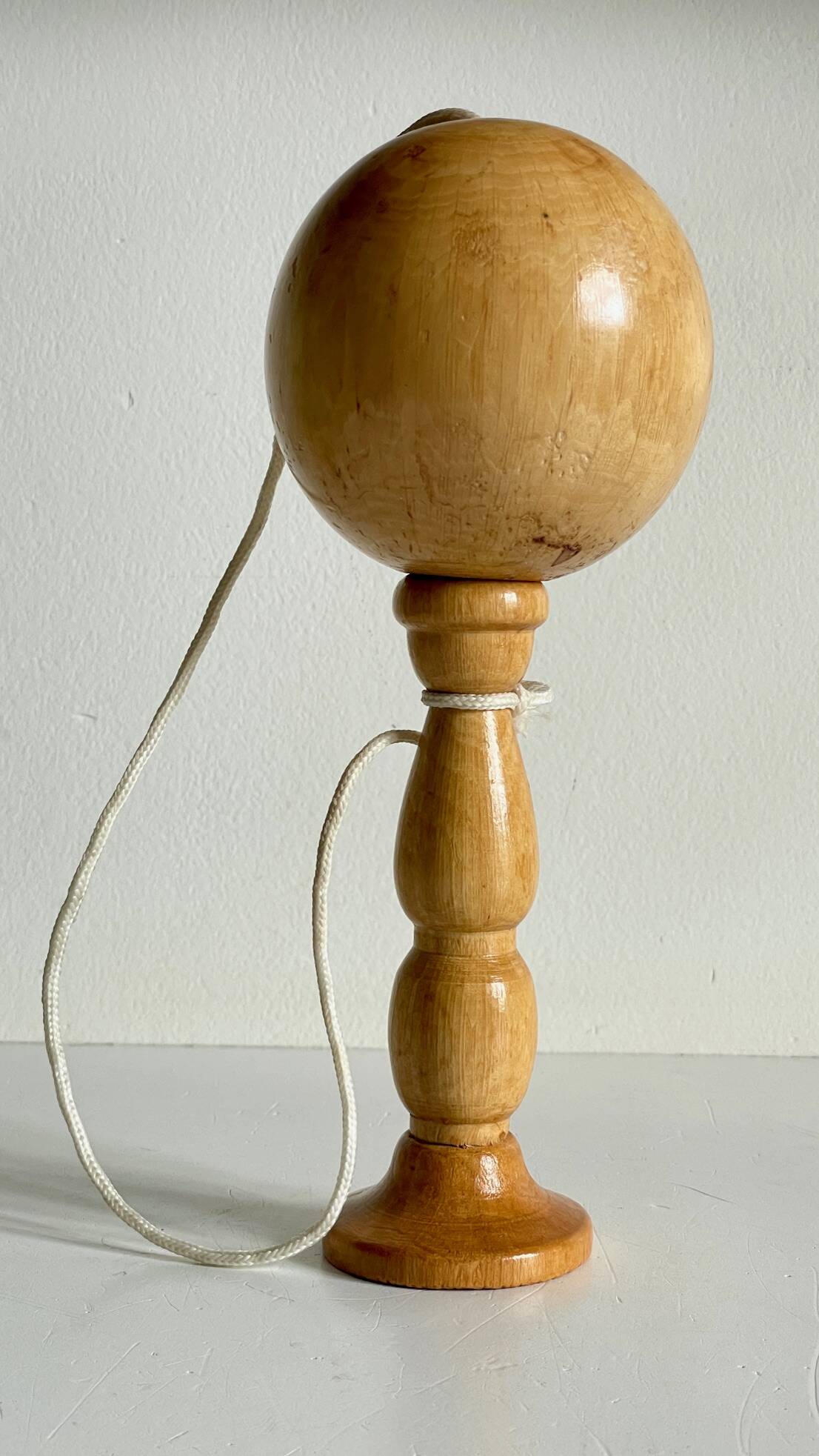Vintage Solid Wood Cup and Ball Game