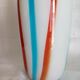 Carlo Moretti vase murano glass blown to the mouth, bottle shape