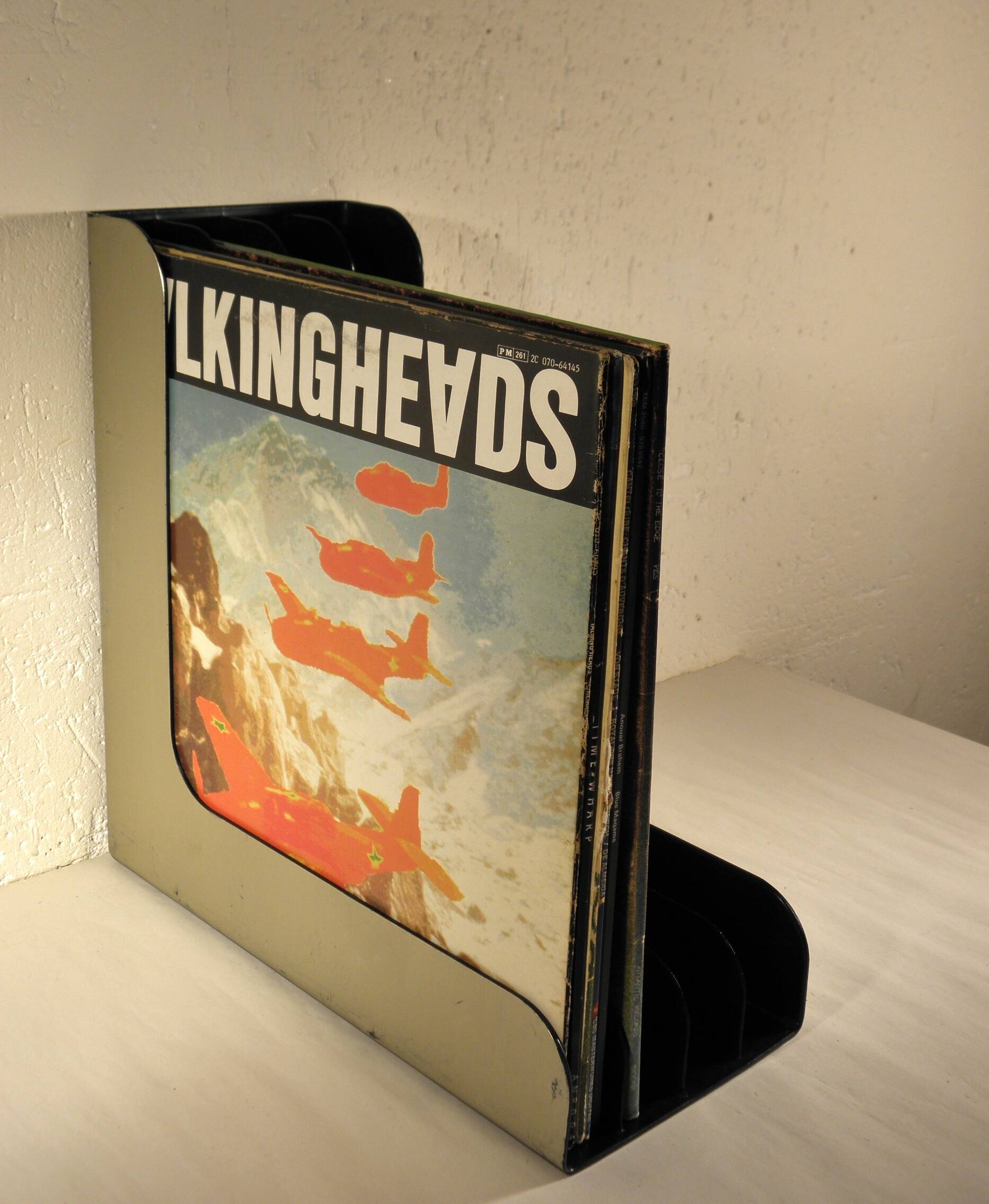 Two 70s vinyl holders