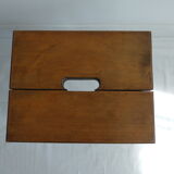 Massive wooden handle stool