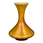 Vintage Murano Yellow Vase, Italy 1970s