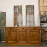 Raw wood commercial sideboard