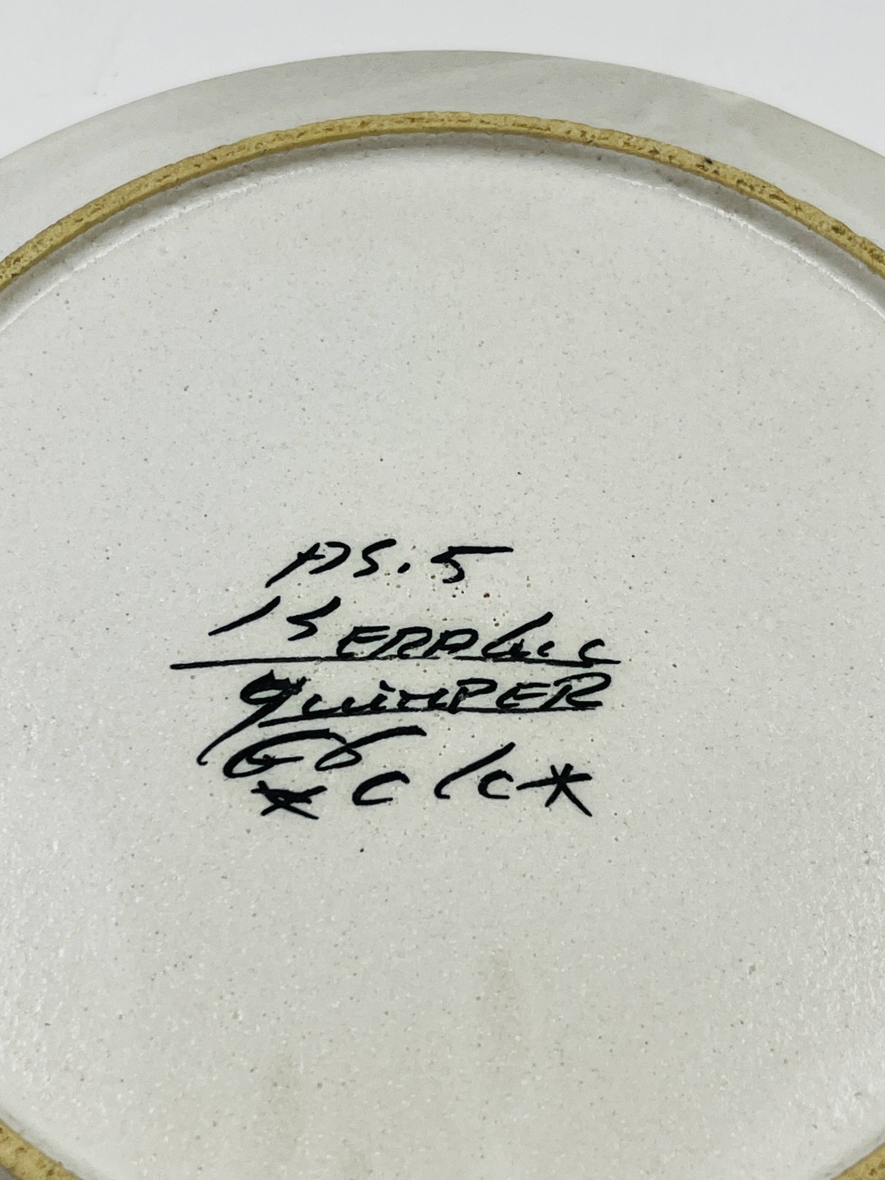 8 Dessert Plates Keraluc Quimper Renaissance 1960