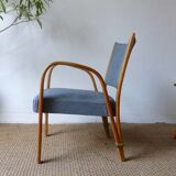 Vintage Steiner bow-wood armchair