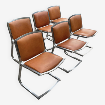 Leather chairs 1970/80