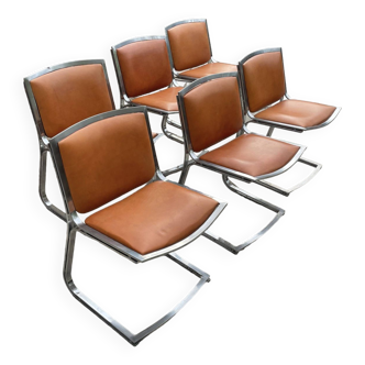 Leather chairs 1970/80