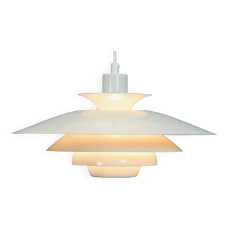 Danish hanging lamp in off-white, 1970s