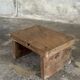 Small auxiliary stool in light upcycled teak (3276)