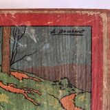 Antique wooden cube puzzle - Illustrations of Perrault's tales - 1920