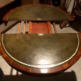 English tripod table in elm magnifying glass