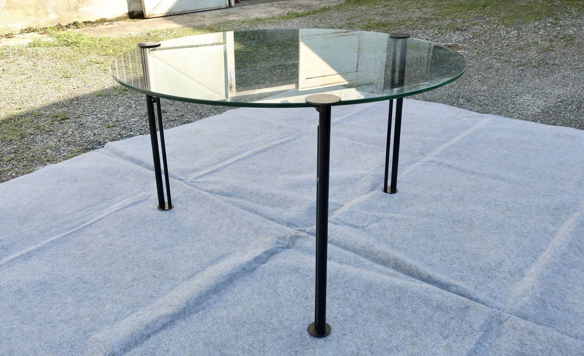 Table ronde "joe ship" design Philippe Starck vers 1982, 120 cm