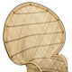 Large Peacock Chair Rattan Emanuelle Chair XL Boho Style 149cm