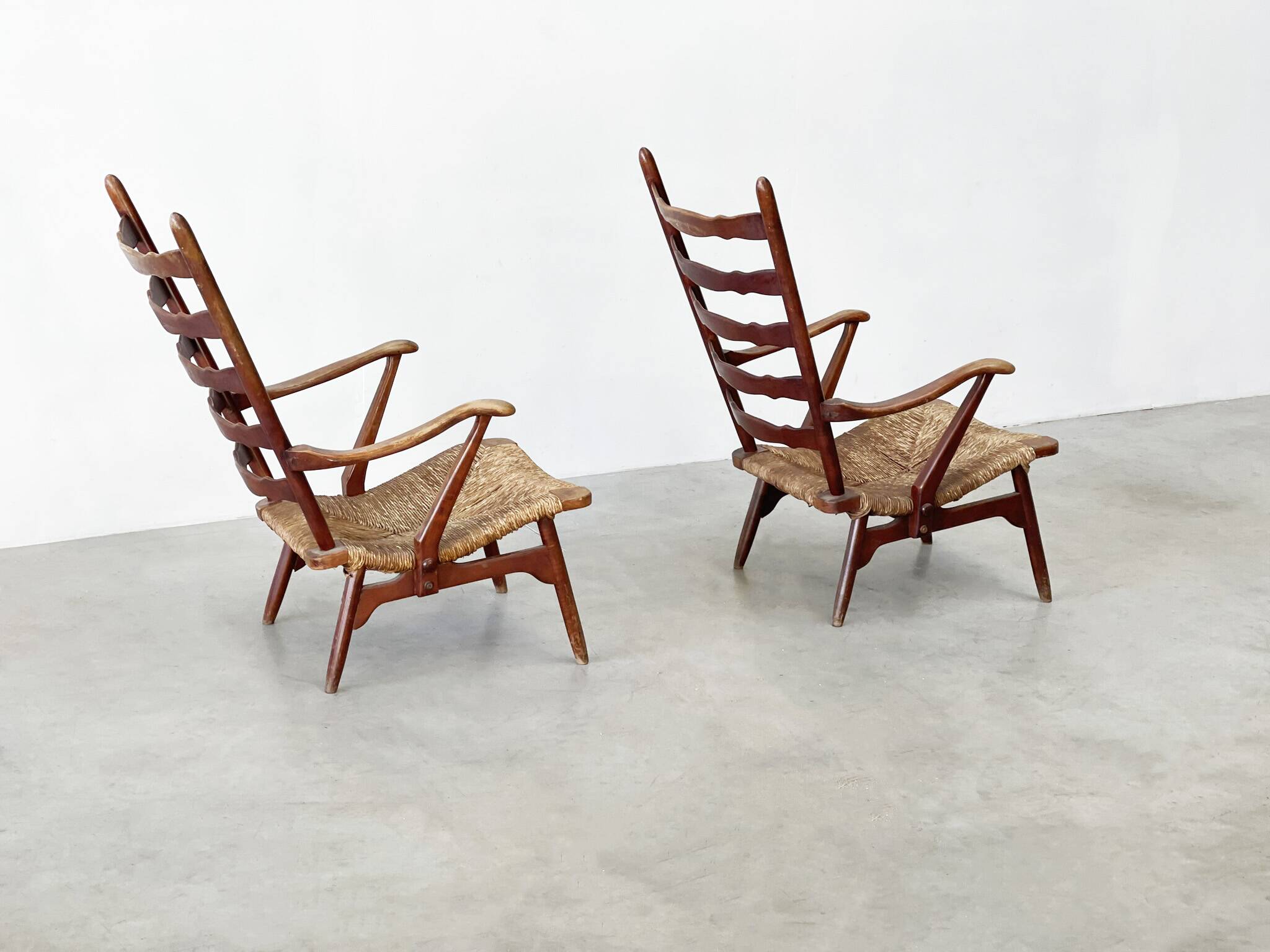 Rare set of Dester gelderland lounge chairs