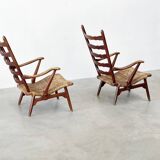 Rare set of Dester gelderland lounge chairs