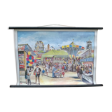 Ancient pedagogical poster "the carnival"