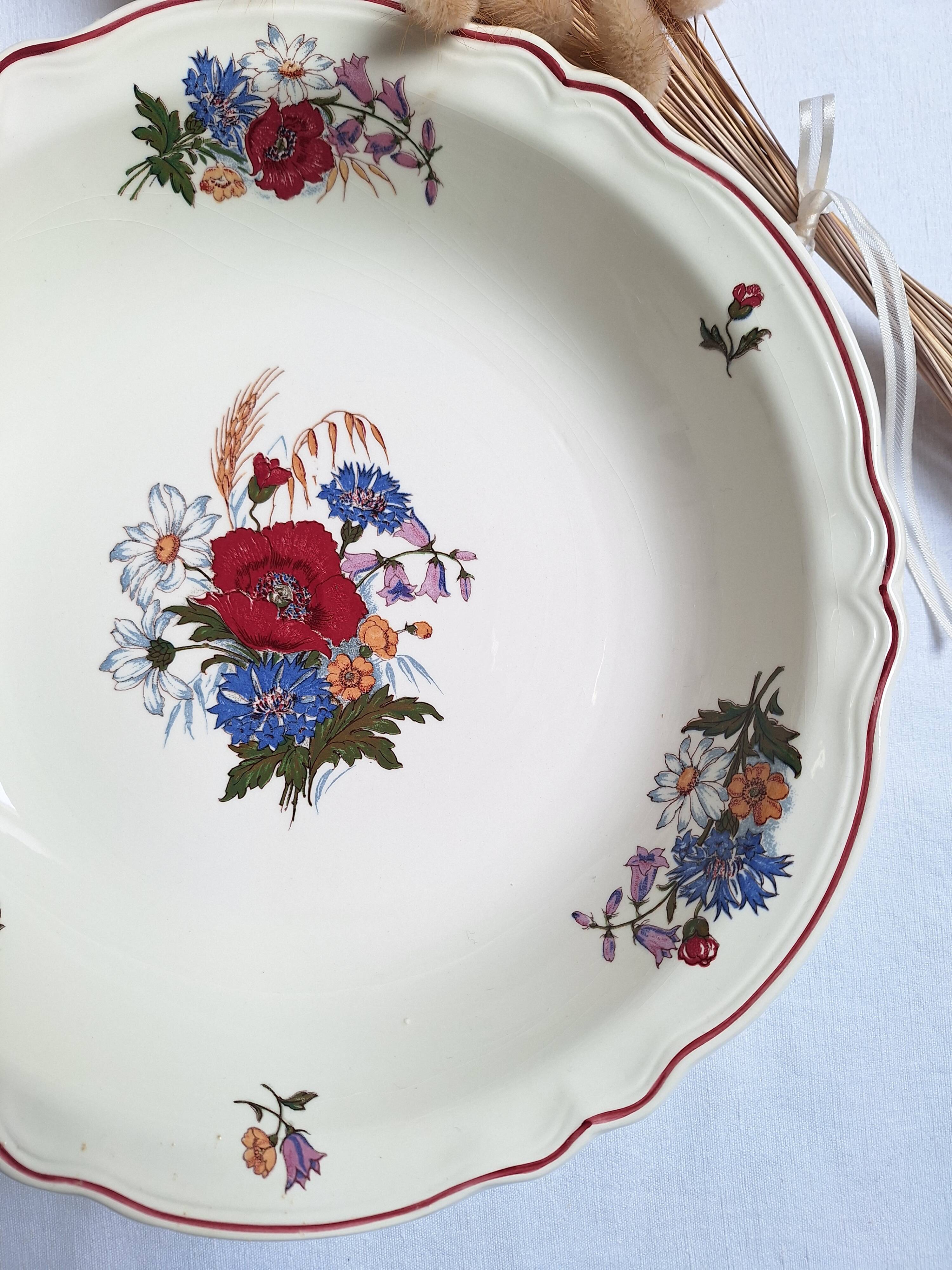 Sarreguemines round deep dish, Agreste model