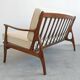 Mid-Century Modern Loveseat attributed to Arne Vodder 1960