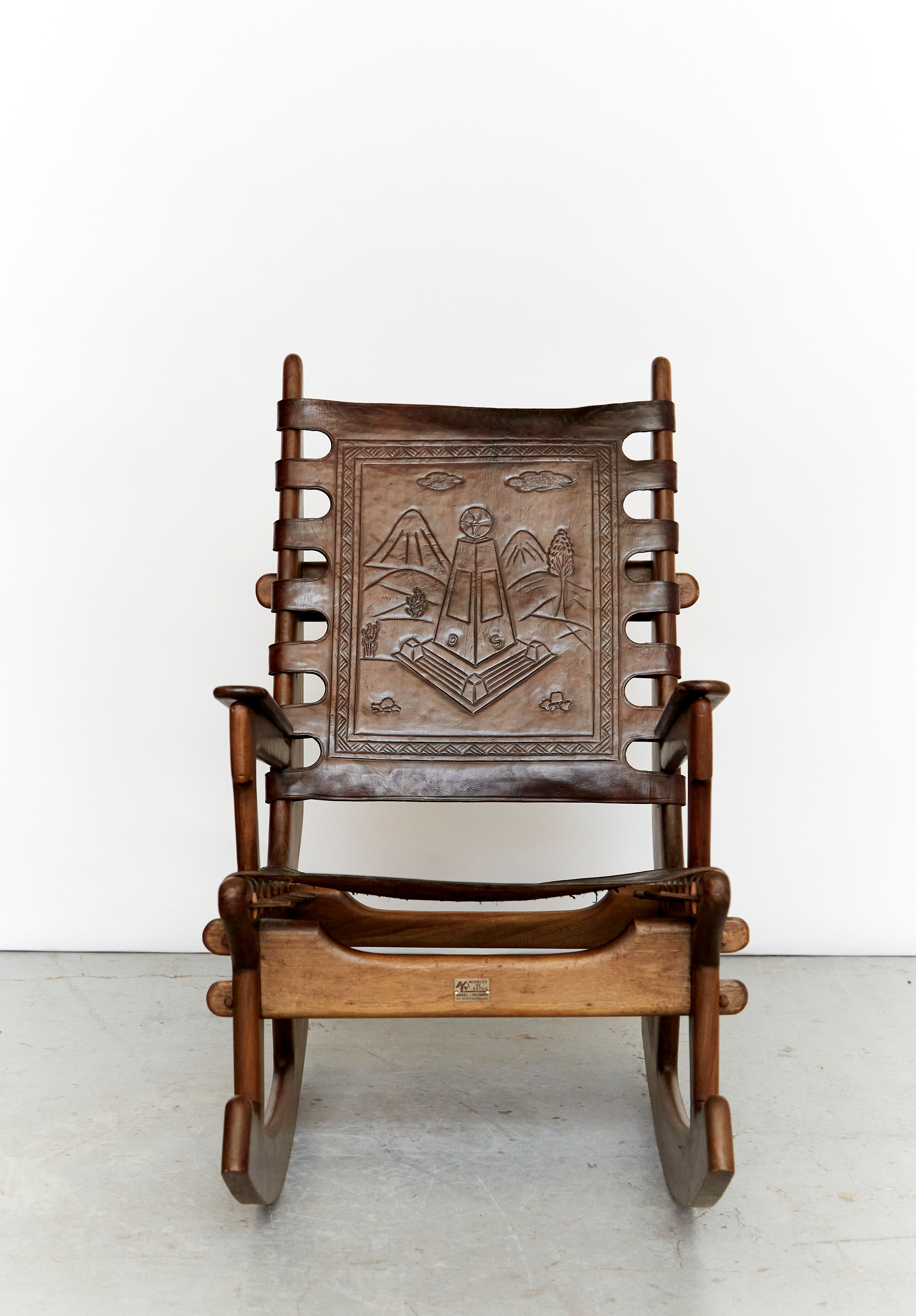 Angel I. Pazmino rocking chair for Muebles de Estilo