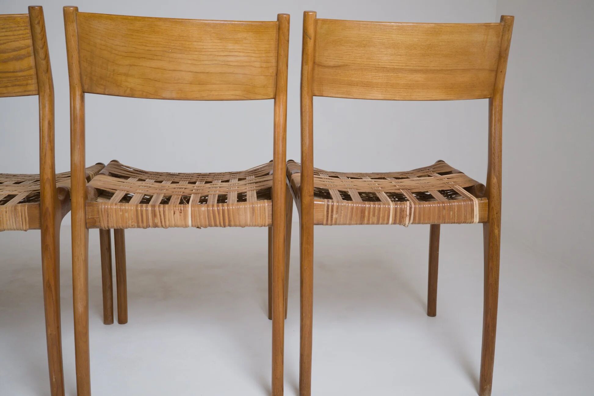 Set of 6 GESSEF chairs published by Consorzio Sedie Friuli, Italy, 1970s.