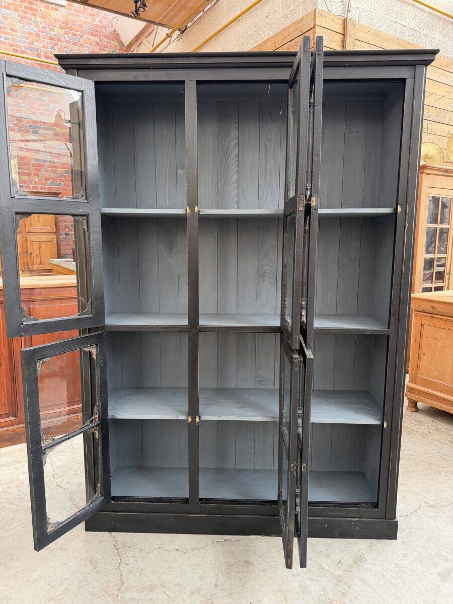 Patinated museum display case