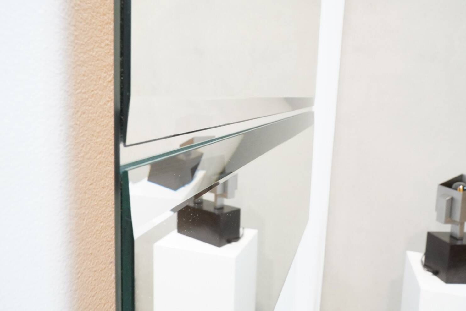 Michel Martens, Minimalist Glass Art Mirror 'Line'
