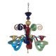 Murano Multicolors Glass Chandelier Random Colors 5 Arms