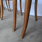 Set of 6 Vintage Bentwood Cane Dining Chair, Thonet Style, 1970s Yugoslavia