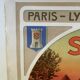 Original poster chemin de fer plm - semur en auxois, henri polard