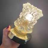 Vintage glass globe wall lamp