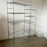 Old modular metal shelf vintage bookcase 10 design shelves from the 80s