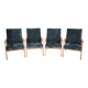 Set of 4 armchairs designed by J. Jiroutek, TON Czechoslovakia, 1960s