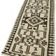 Turkish Handwoven Vintage Herki Kilim 92 cm x 325 cm