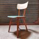 Chair ton light blue wood czech republic 1960