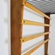 Rare coat rack by Carl Auböck with hat rack, cabinet, brass, walnut and beech, 1950s.
