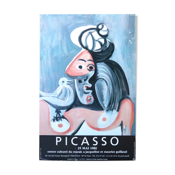 Cardboard poster, Picasso, Marais Cultural Centre, 1980s