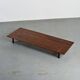 Cansado bench in mahogany by Charlotte Perriand, Mauritania, 1962