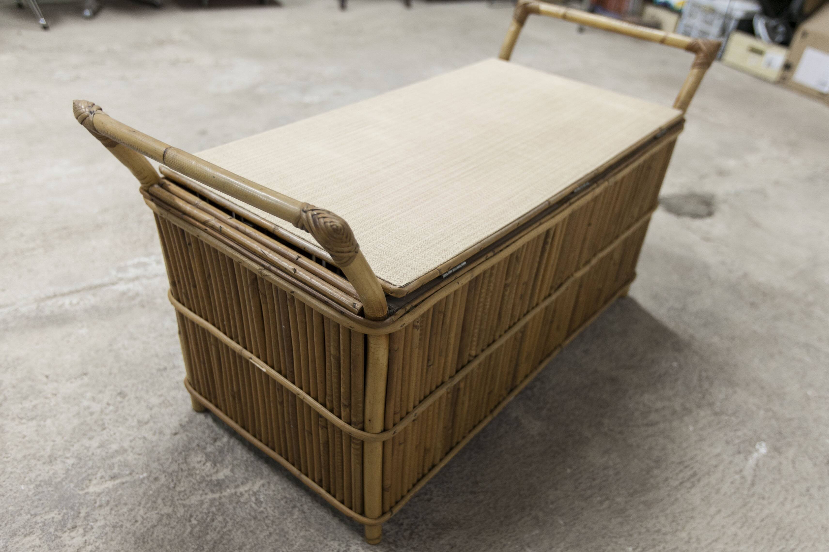 Bamboo bench chest 1960