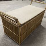 Bamboo bench chest 1960